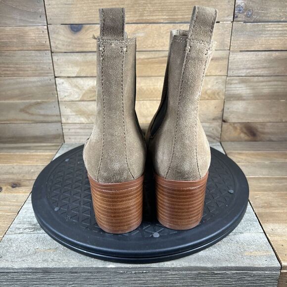 Steve Madden Women's Rhiannon Chelsea Boots Cognac Brown Suede Size 8.5 - Picture 4 of 10